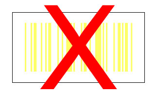 Barcode gelb weiss
