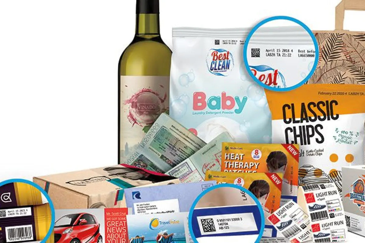 TIJ Codierung Folienverpackungen HP 2590 Tinte MOP 900x400