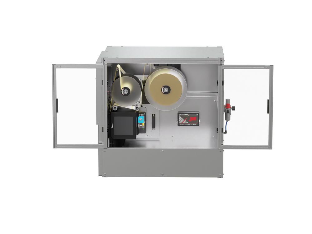 Étiqueteuse de palettes AP 182 / AO 182 RT ouverte face avant
