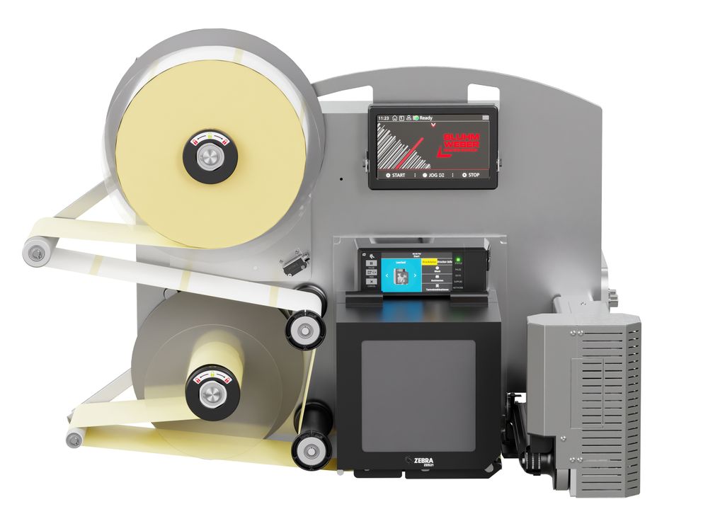 Distributeur d’étiquettes Legi-Air 4050RR avec étiquettes face avant