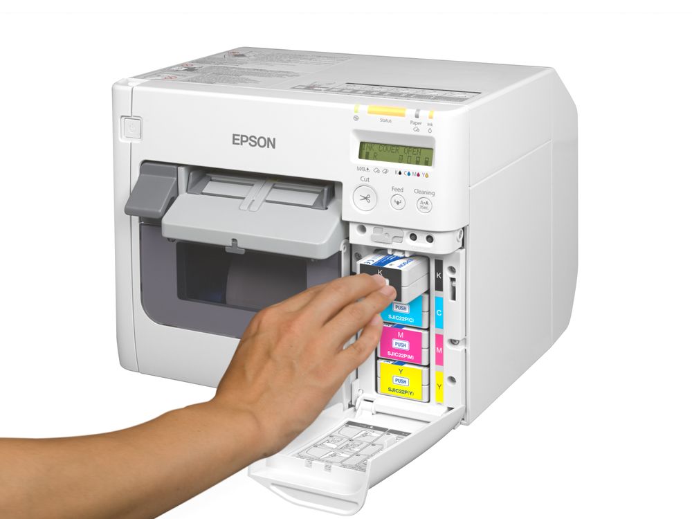 Imprimante d’étiquettes couleur Epson ColorWorks C3500 Charge d’encre