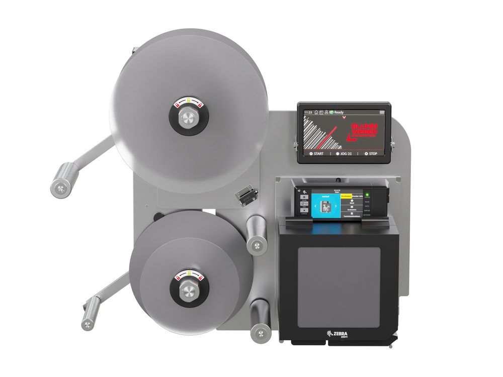 Distributeur d’étiquettes Legi-Air 4050B-R sans étiquettes face avant