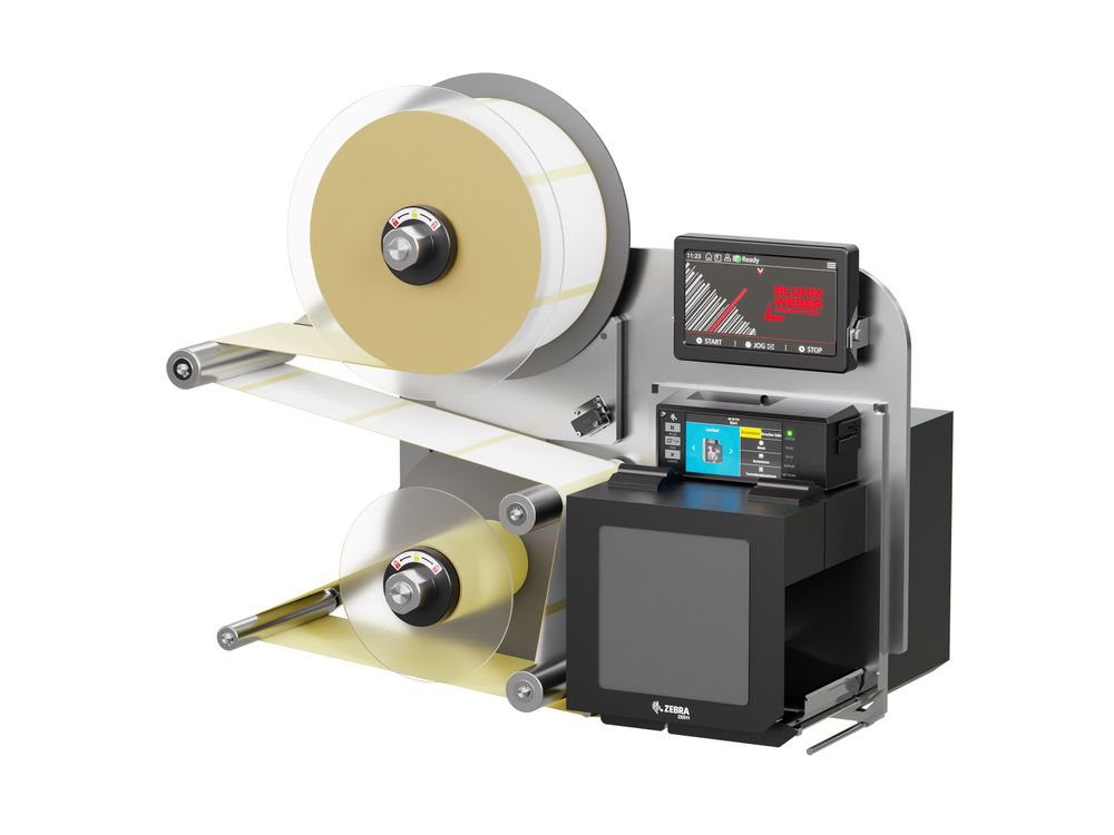 Distributeur d’étiquettes Legi-Air 4050B-R avec étiquettes droite