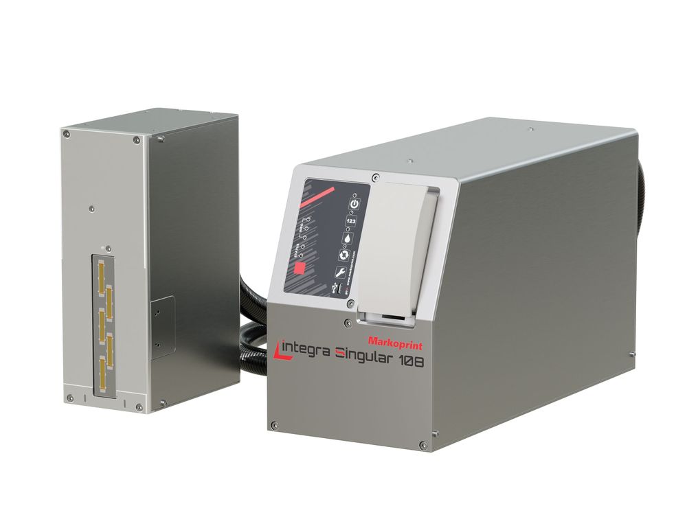 Imprimante à jet d’encre industrielle Markoprint integrale Singular 108 face avant droite