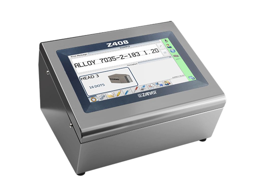 Contrôleur d’impression à jet d’encre Zanasi DOD Z408 avant droit