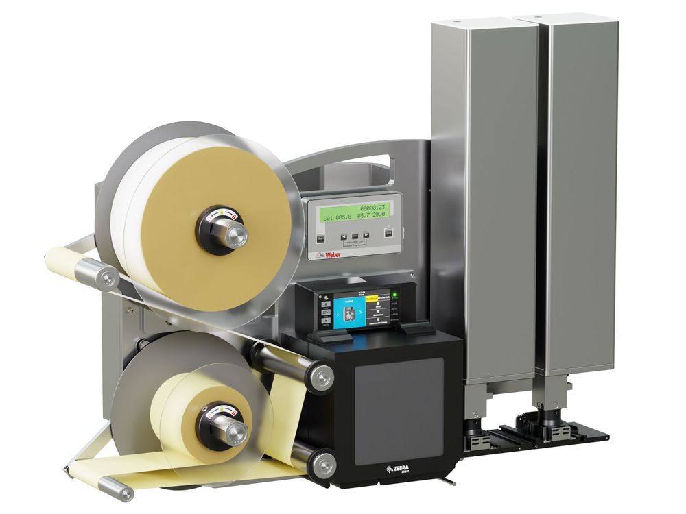 Distributeur d’étiquettes Legi-Air 4050CWB avec étiquettes gauche