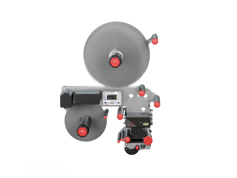 Distributeur d’étiquettes Alpha HSM sans étiquettes face avant