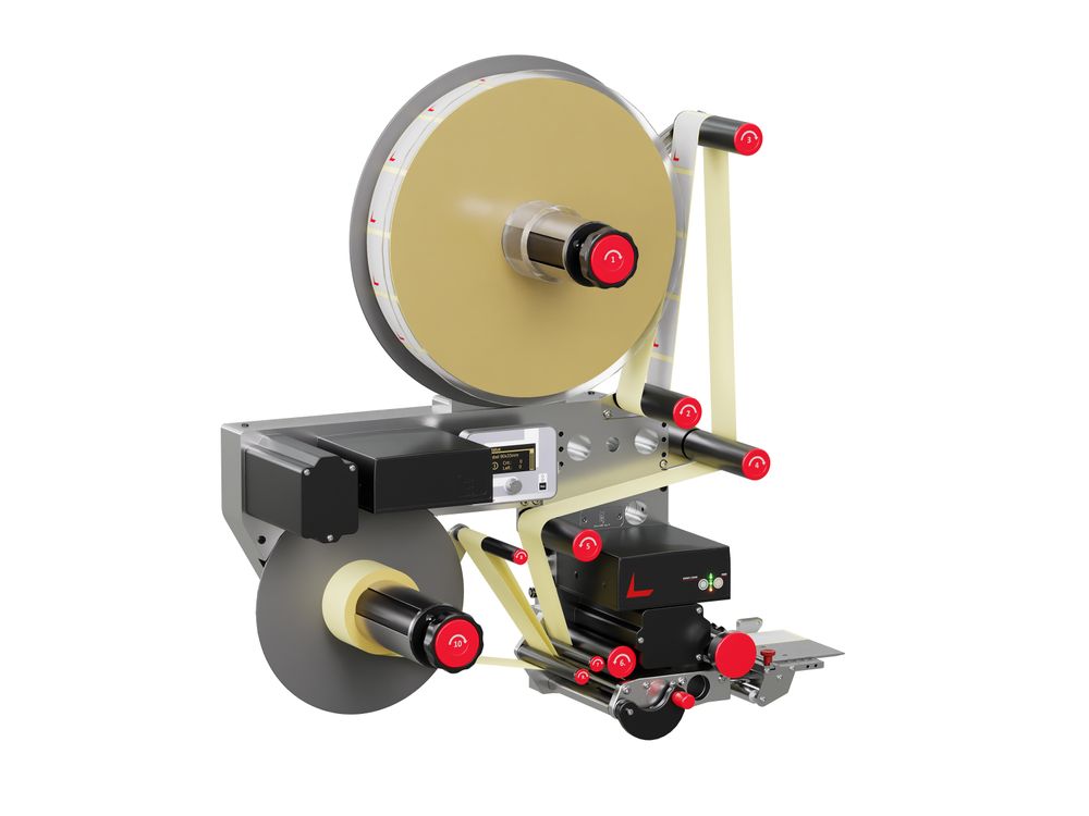 Distributeur d’étiquettes Alpha HSM oblique avant droite