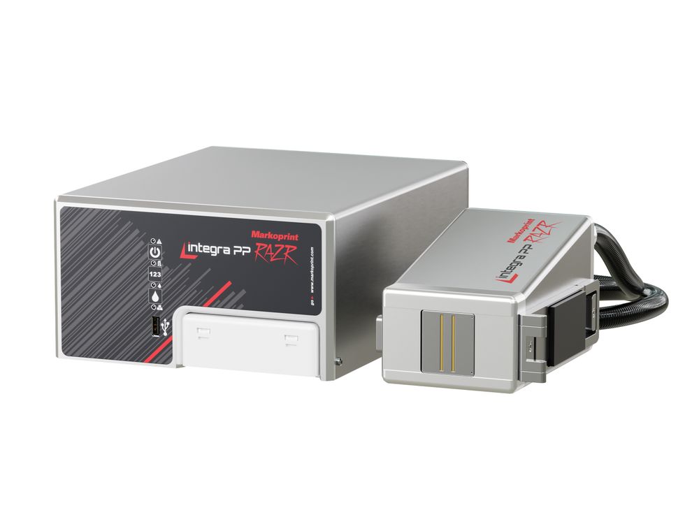 Imprimante à jet d’encre industrielle Makoprint integra PP RAZR avant gauche