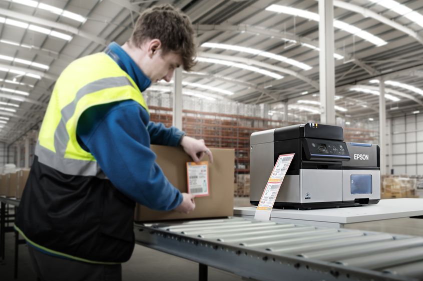 Epson ColorWorks C8000e stock d’étiquettes d’expédition