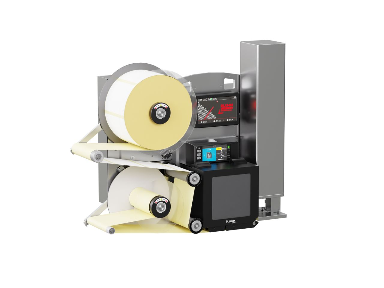 Distributeur d’étiquettes Legi-Air 4050E avec étiquettes gauche