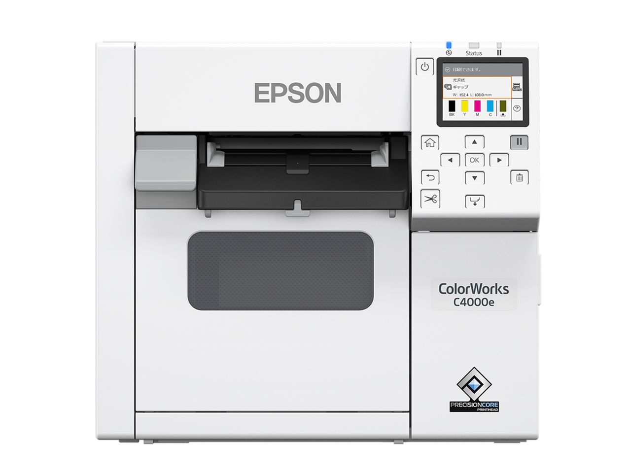 Imprimante d’étiquettes couleur Epson ColorWorks C4000e sans étiquette face avant