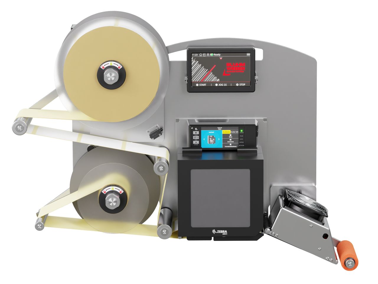 Distributeur d’étiquettes Legi-E 4050B avec étiquettes face avant