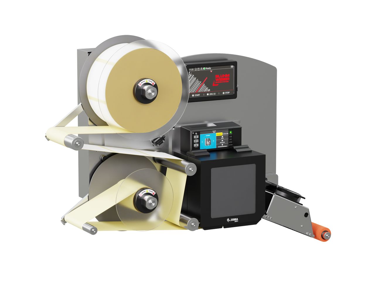 Distributeur d’étiquettes Legi-E 4050B avec étiquettes gauche