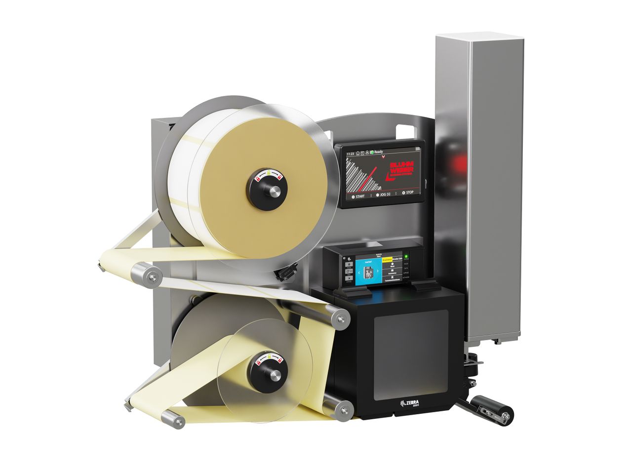 Distributeur d’étiquettes Legi-E 4050E avec étiquettes gauche