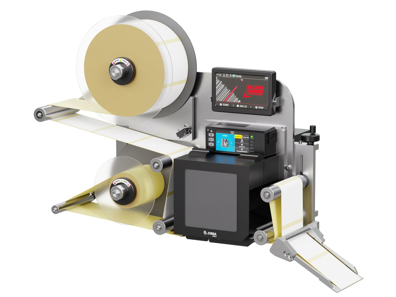 Distributeur d’étiquettes Legi-E 4050WO avec étiquettes droite