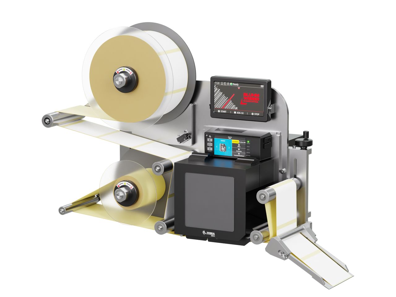 Distributeur d’étiquettes Legi-E 4050WO avec étiquettes droite