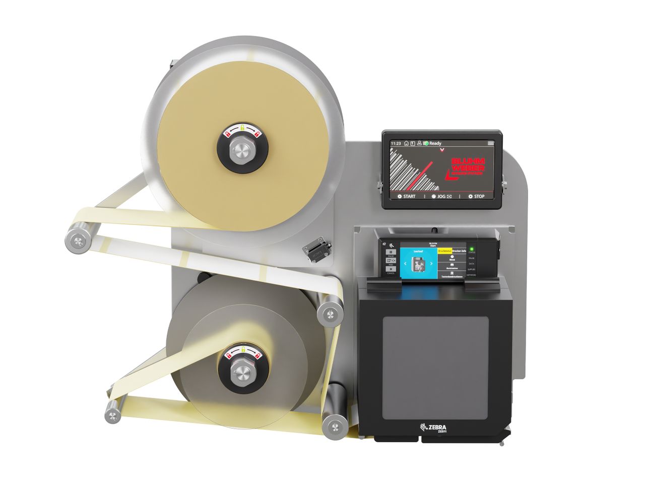 Distributeur d’étiquettes Legi-Air 4050B-R avec étiquettes face avant