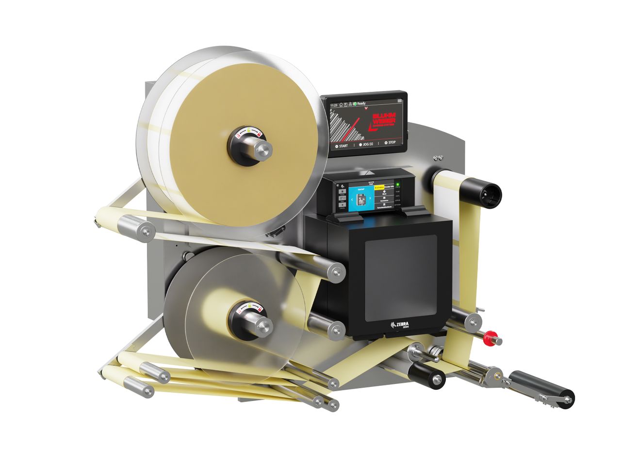 Distributeur d’étiquettes Legi-E 4050AC avec étiquettes gauche