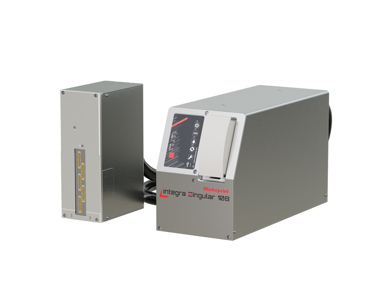 Imprimante à jet d’encre industrielle Markoprint integrale Singular 108 face avant droite