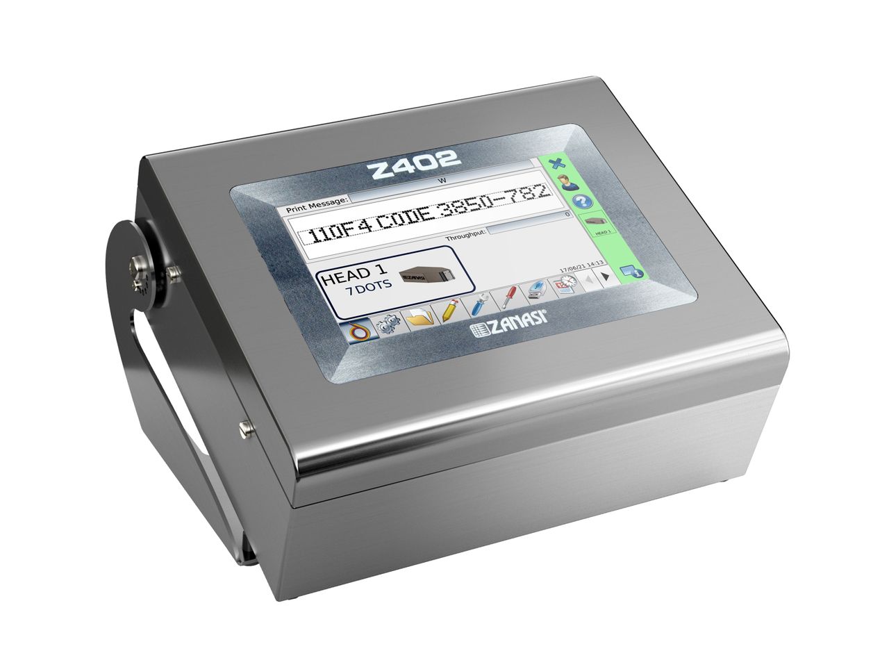 Contrôleur d’impression à jet d’encre Zanasi DOD Z402 avant droit