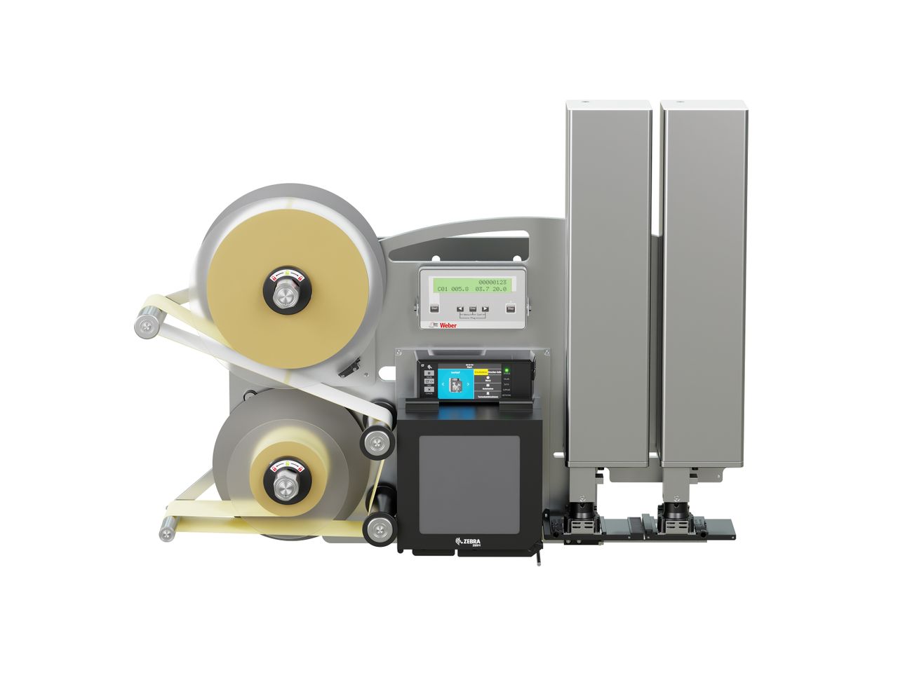 Distributeur d’étiquettes Legi-Air 4050CWB avec étiquettes face avant