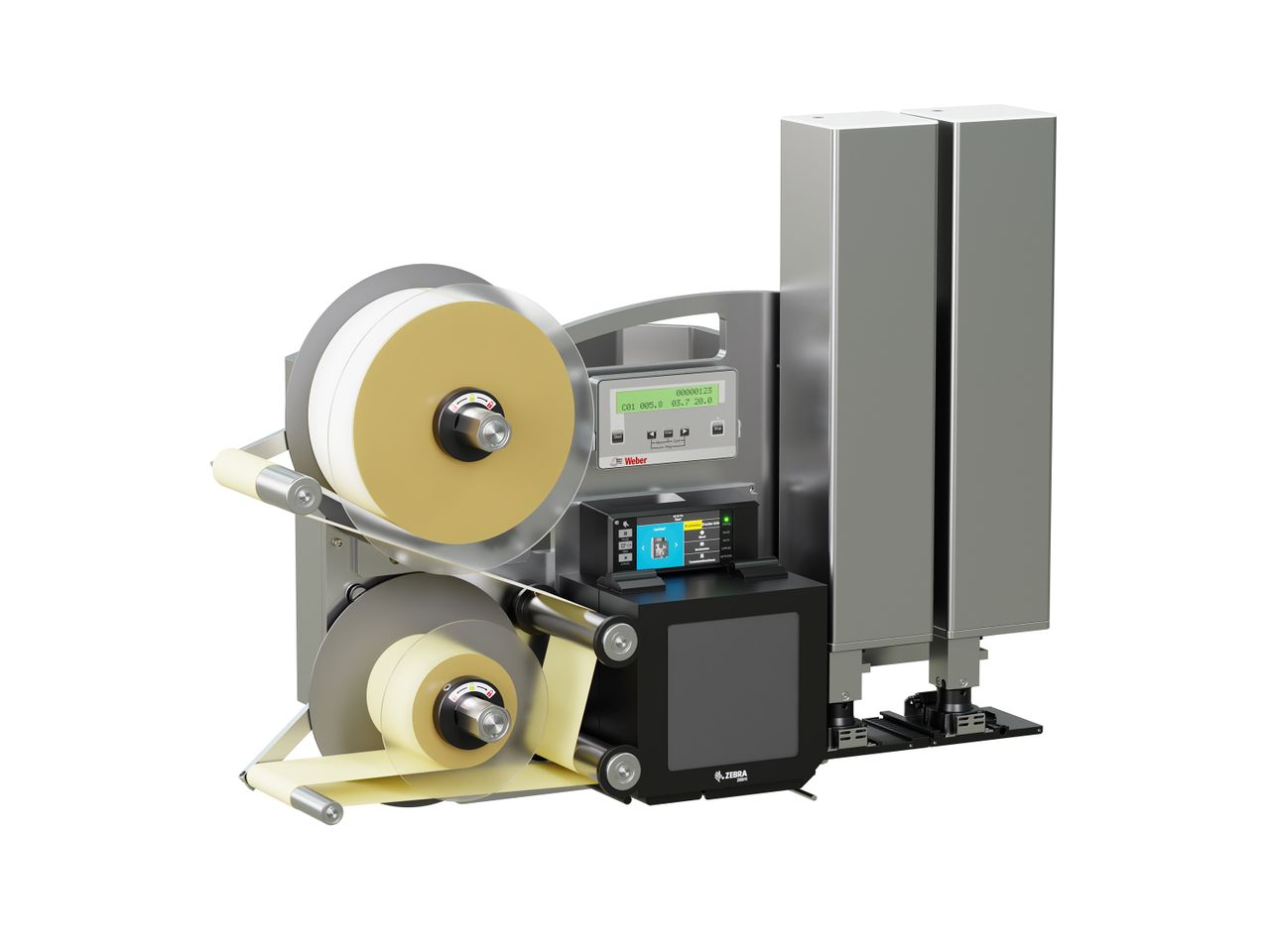 Distributeur d’étiquettes Legi-Air 4050CWB avec étiquettes gauche