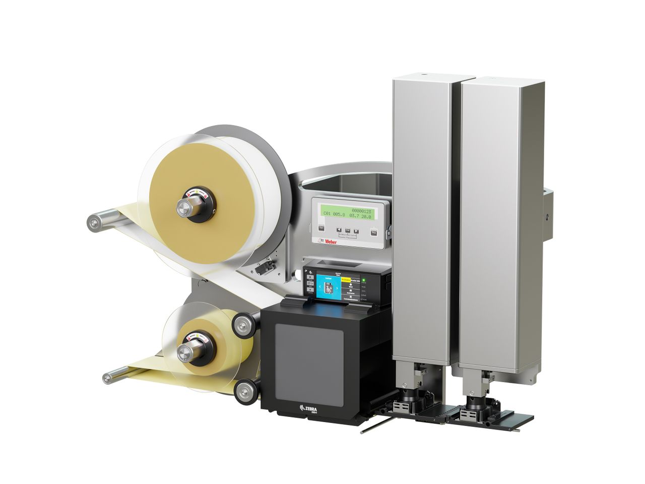 Distributeur d’étiquettes Legi-Air 4050CWB avec étiquettes droite