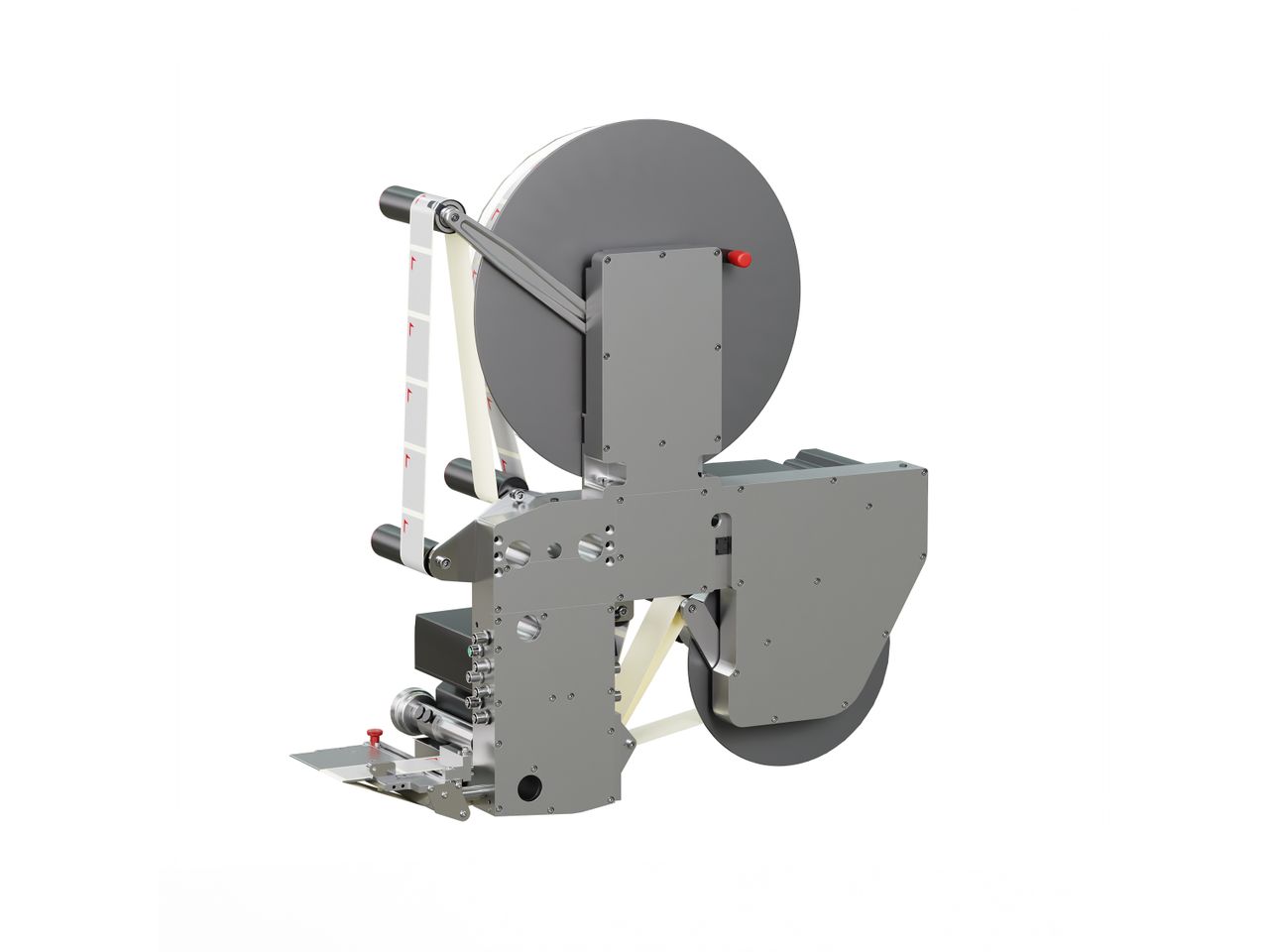 Distributeur d’étiquettes Alpha HSM vu de l’arrière