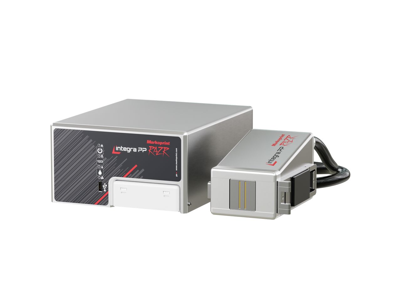 Imprimante à jet d’encre industrielle Makoprint integra PP RAZR avant gauche