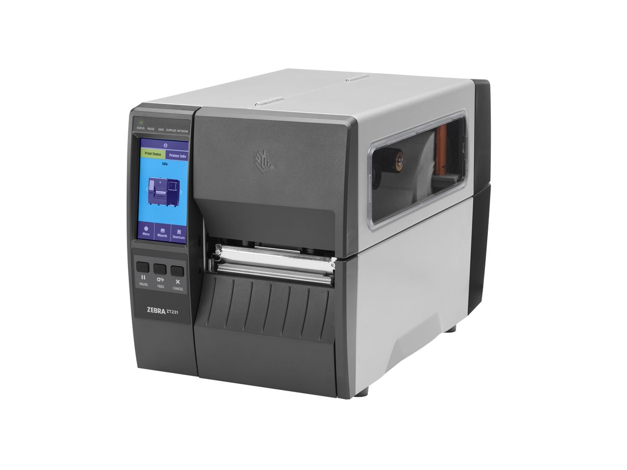 Imprimante d’étiquettes Zebra ZT231 avant gauche