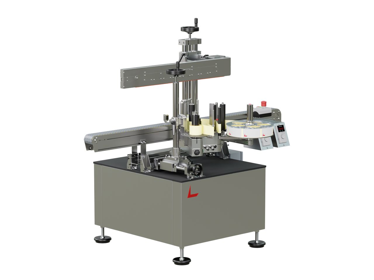 Étiqueteuse Geset 213 avec étiquettes gauche