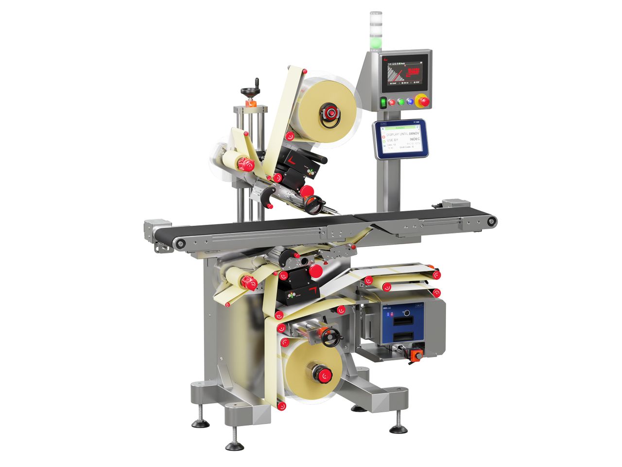 Étiqueteuse Geset 217 avec étiquettes gauche