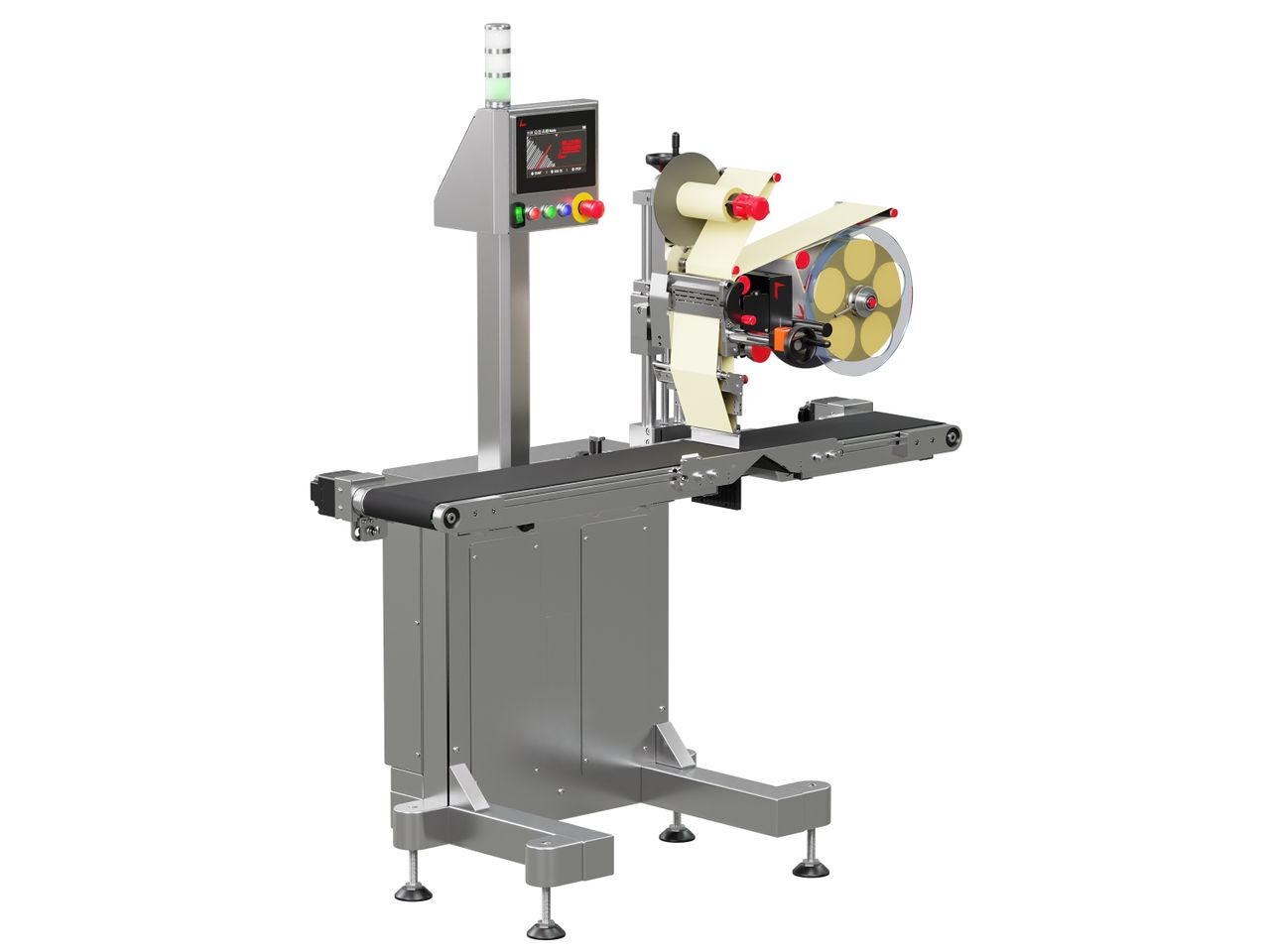 Étiqueteuse Geset 218 avec étiquettes gauche