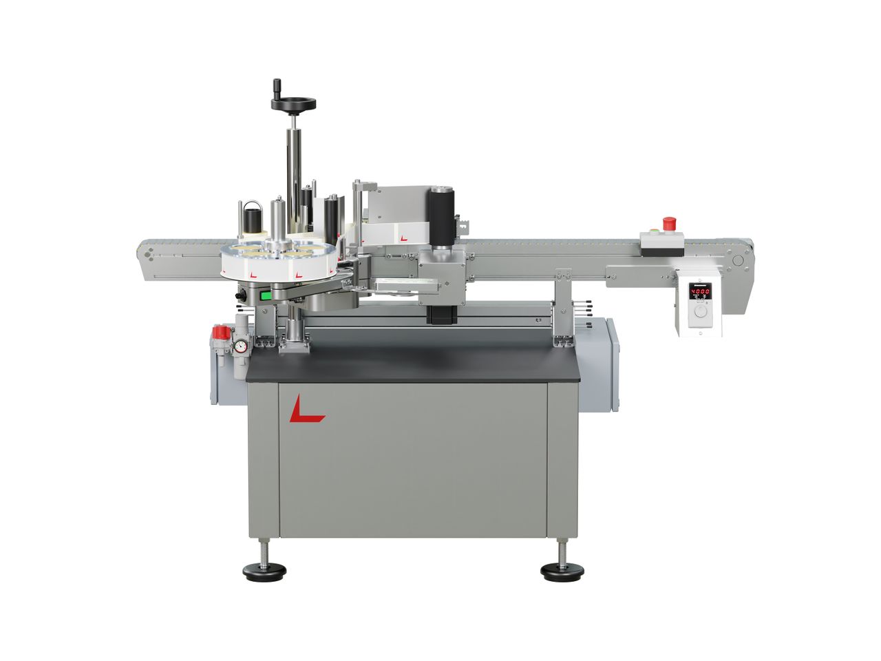 Étiqueteuse Geset 222 avec étiquettes face avant