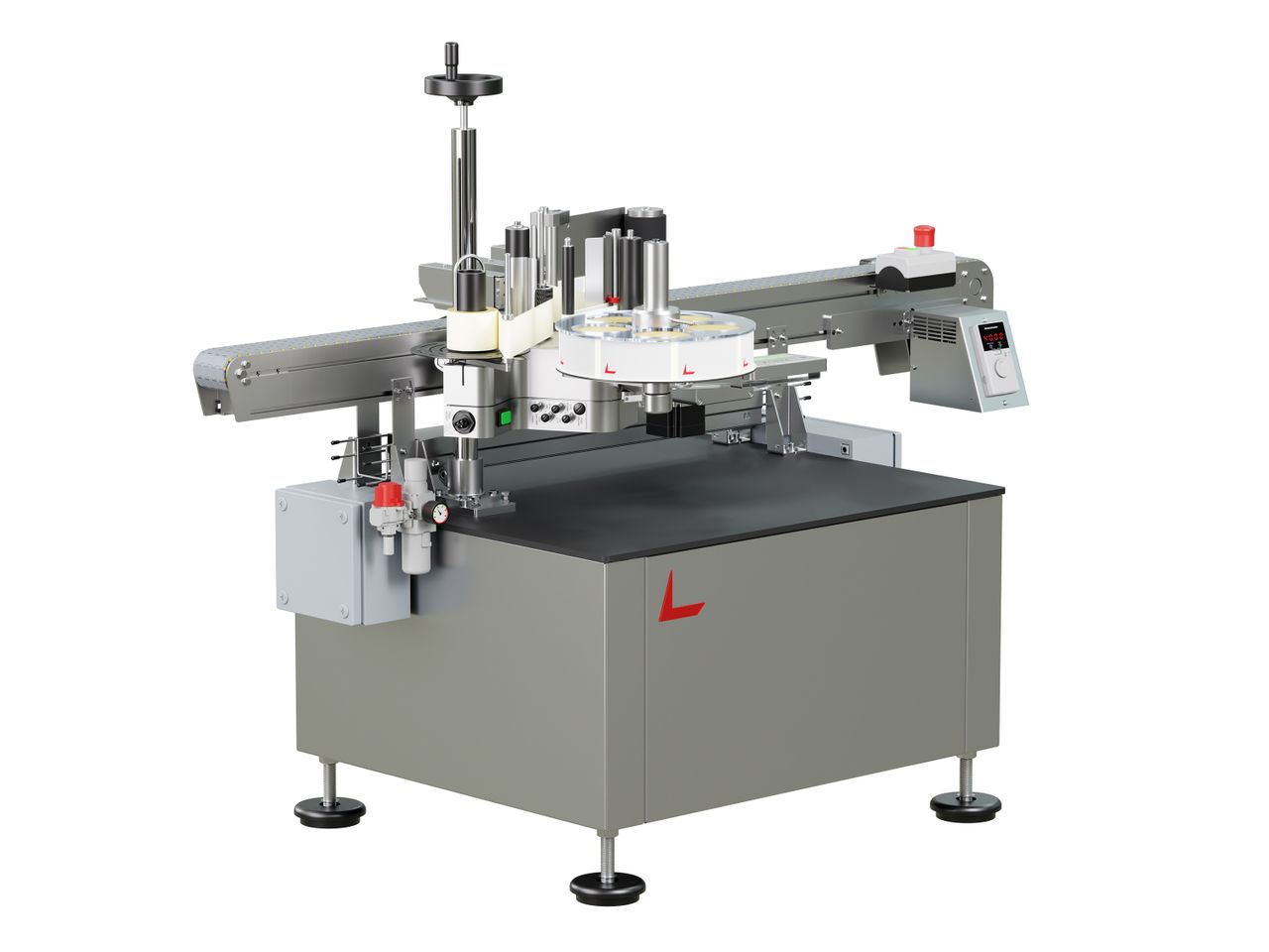 Étiqueteuse Geset 222 avec étiquettes gauche