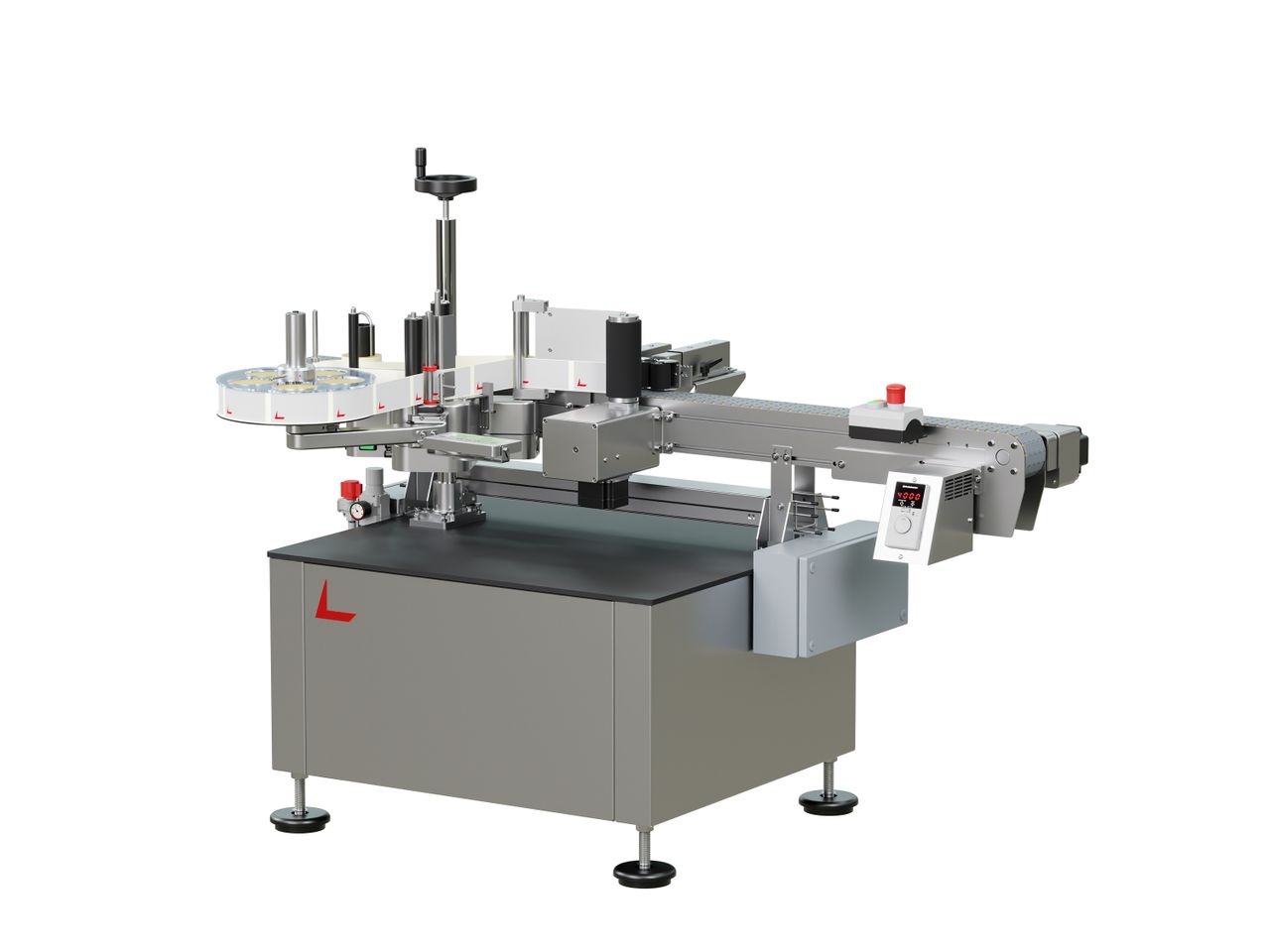 Étiqueteuse Geset 222 avec étiquettes droite