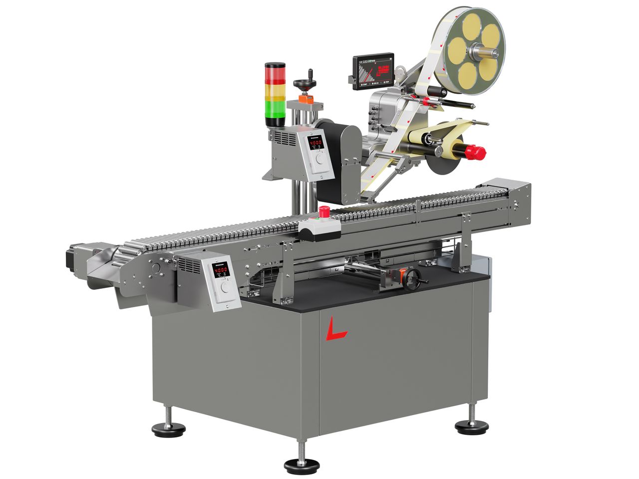 Étiqueteuse Geset 225 avec étiquettes gauche