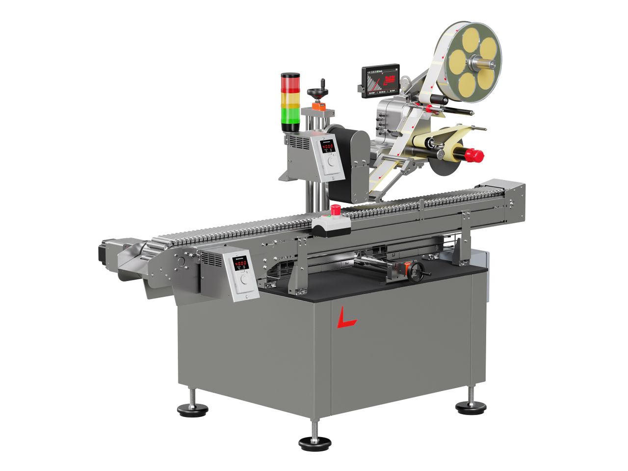 Étiqueteuse Geset 225 avec étiquettes gauche