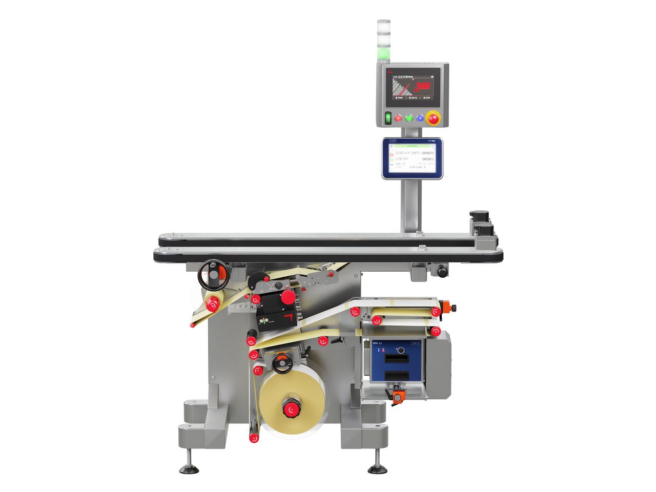 Étiqueteuse Geset 242 avec étiquettes face avant