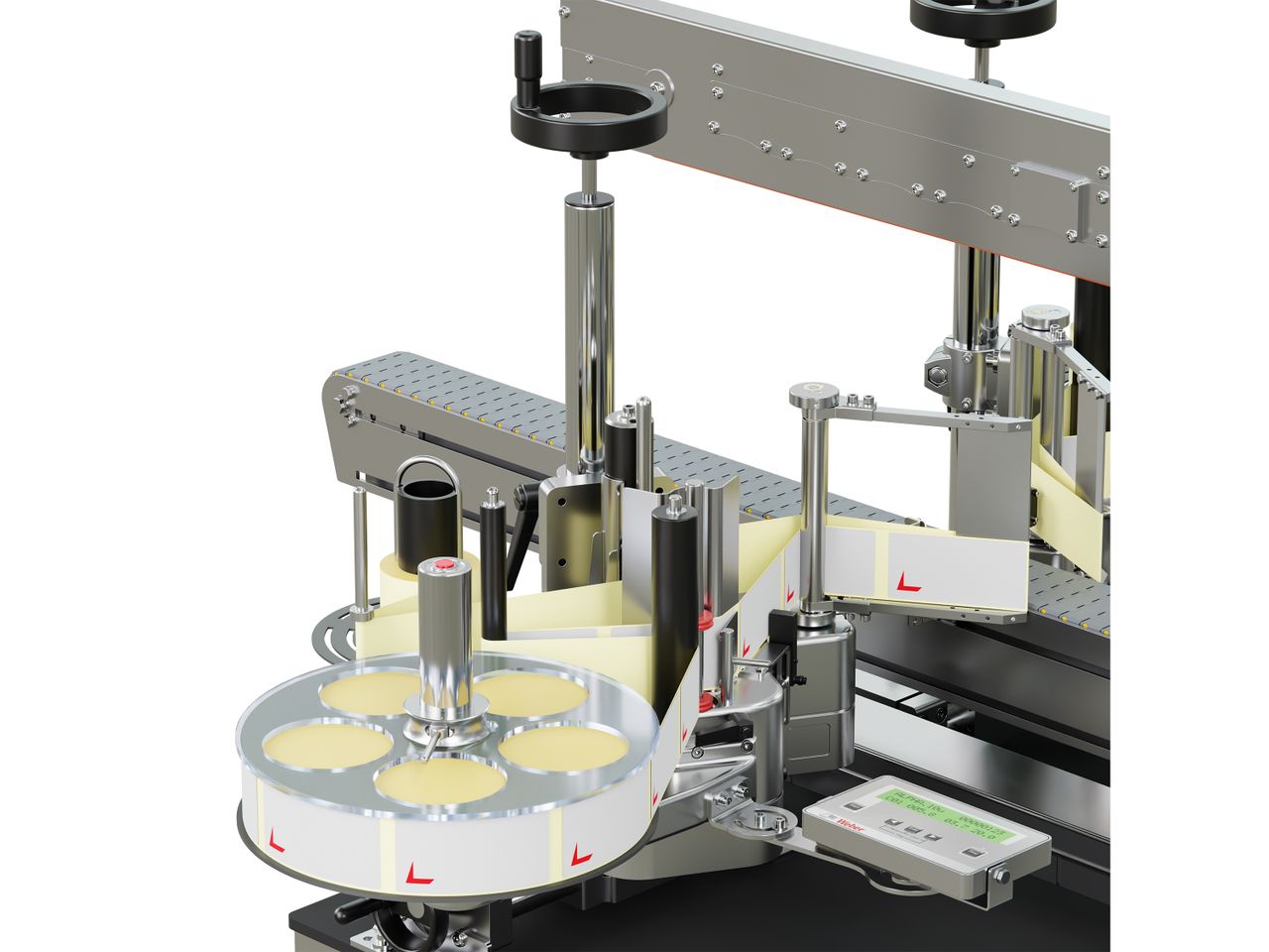 Étiqueteuse Geset 214 avec étiquettes droite