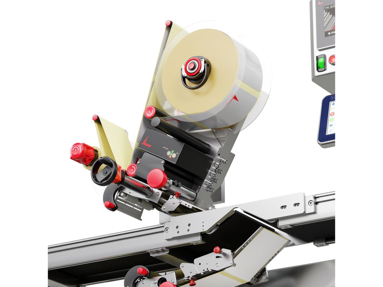 Étiqueteuse Geset 217 avec étiquettes droite