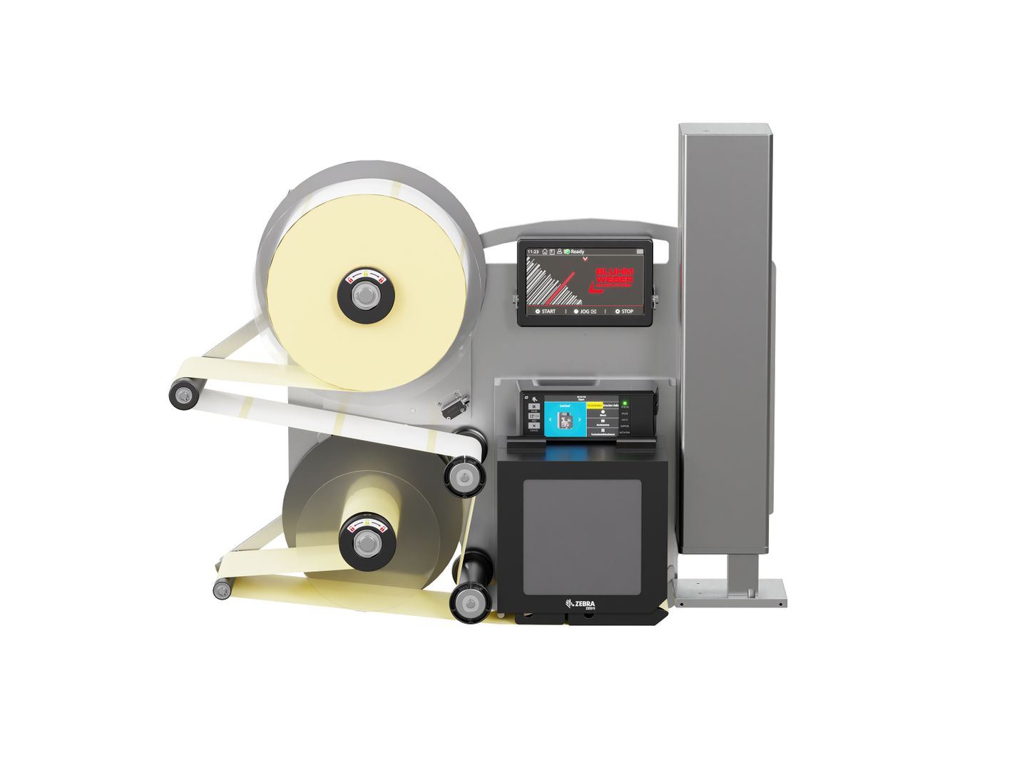 Distributeur d’étiquettes Legi-Air 4050B avec étiquettes face avant