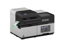 Imprimante d’étiquettes couleur Epson ColorWorks C8000e avec étiquette gauche