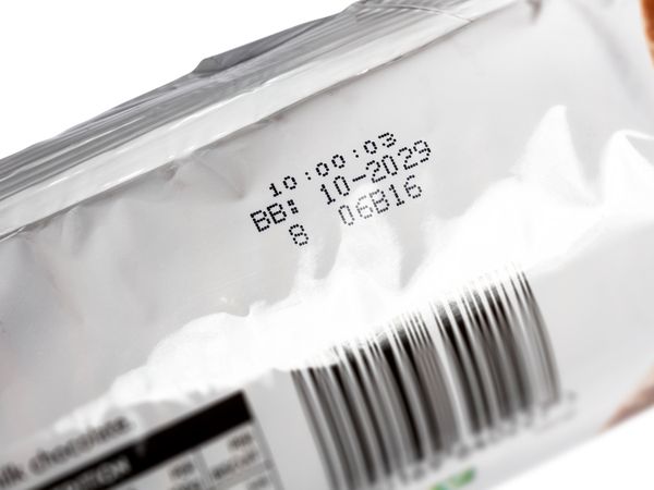 CIJ black ink on plastic foil