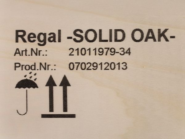 Meuble en bois imprimé avec l’imprimante à jet d’encre Markoprint integra PP 108