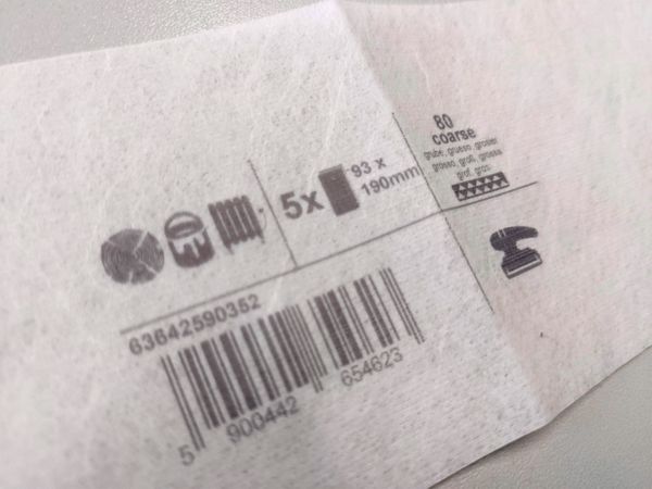 Filtre imprimé avec l’imprimante à jet d’encre Markoprint X1JET MX