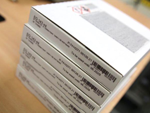 Boîte pliante imprimée avec l’imprimante à jet d’encre Markoprint X1JET LX