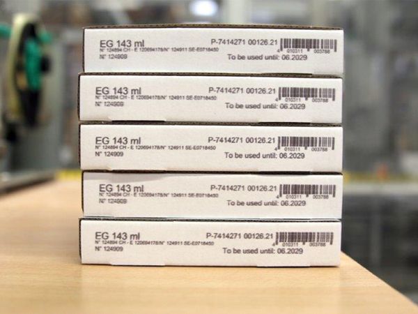 Boîte pliante imprimée avec l’imprimante à jet d’encre Markoprint X1JET LX