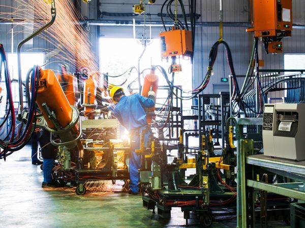 Zebra ZT510 Application d’impression d’étiquettes dans la fabrication lors du soudage en environnement difficile